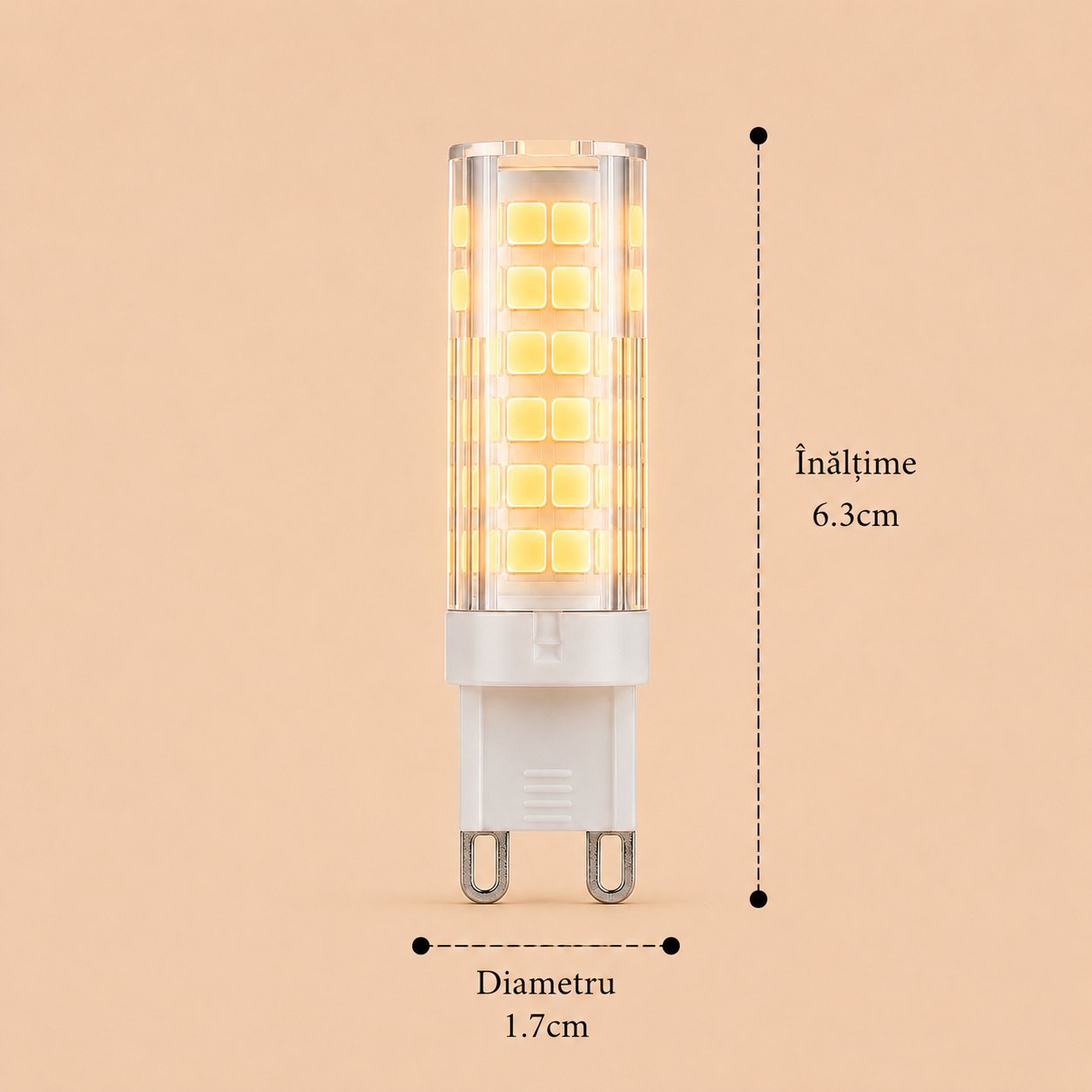 Bec led G9 9w lumina calda