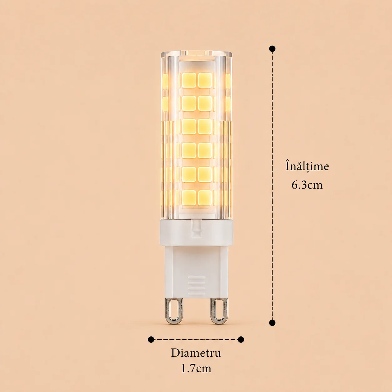 Bec led G9 9w lumina calda