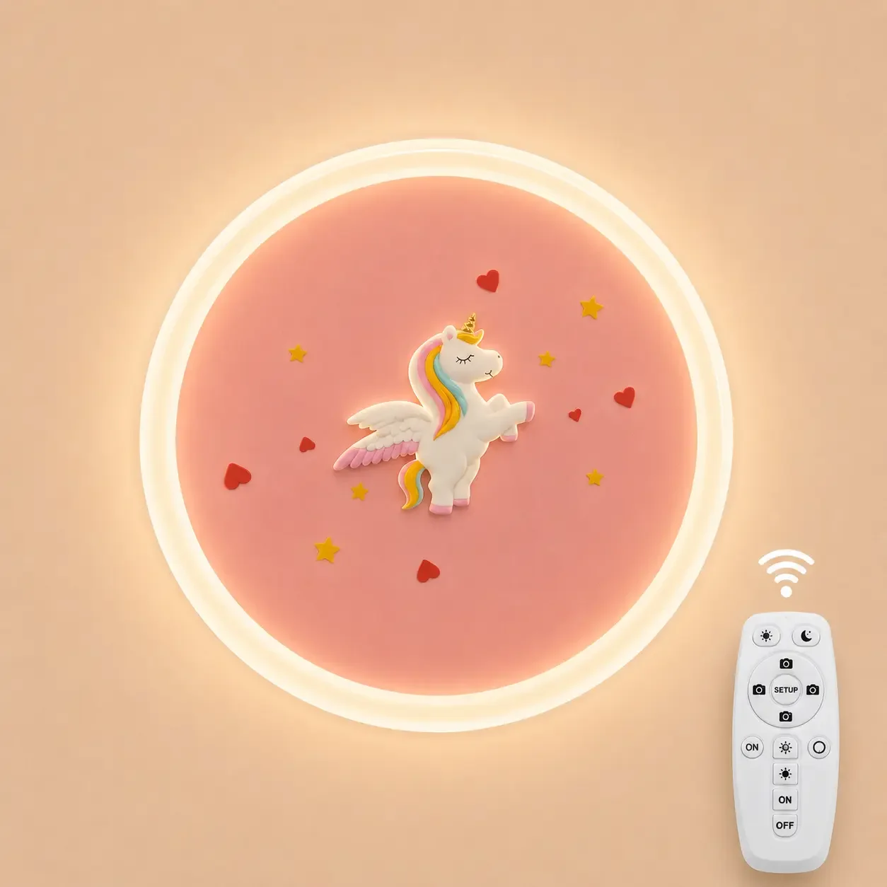 Unicorn-Lustra Led pentru copii Diam.50cm