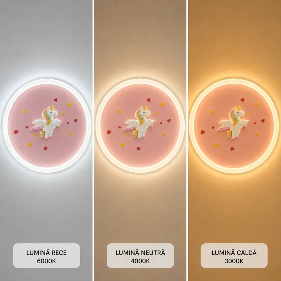 Unicorn-Lustra Led pentru copii Diam.50cm