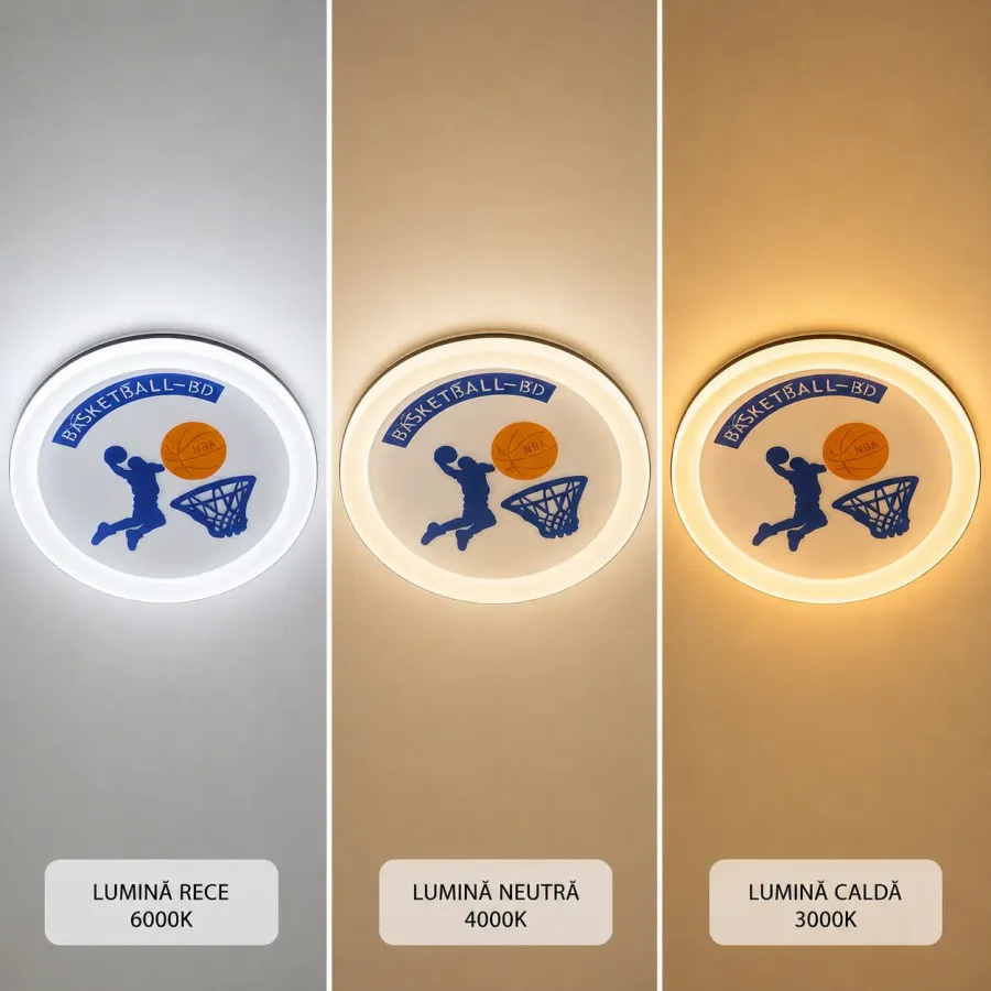 Jordan-Lustra Led pentru copii Diam.50cm