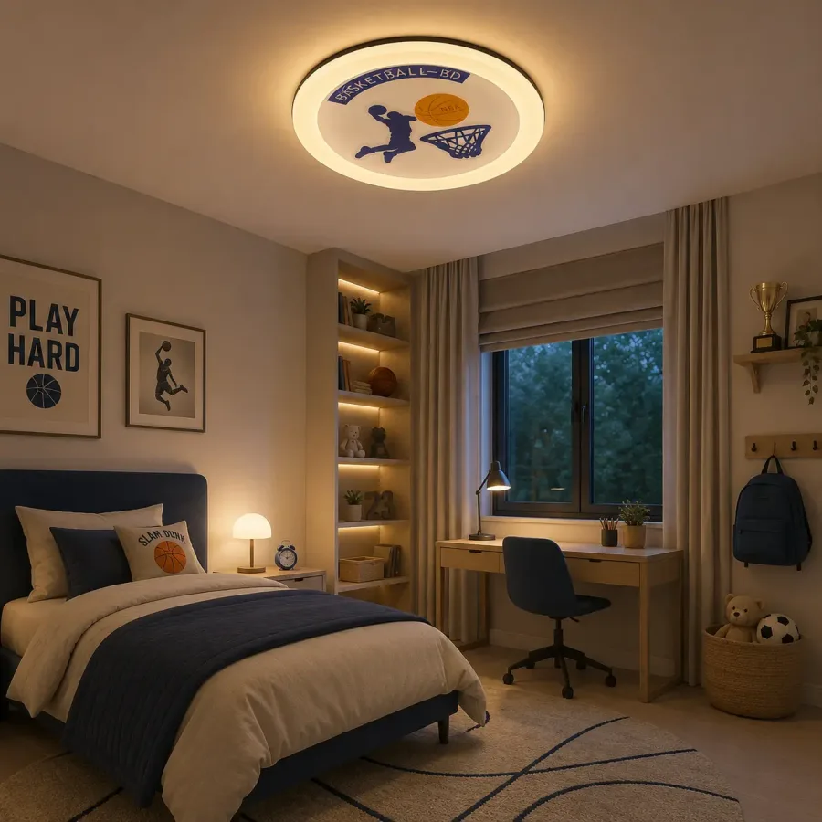 Jordan-Lustra Led pentru copii Diam.50cm