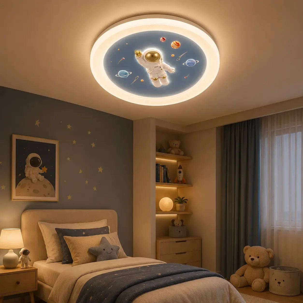 Happy Cosmo-Lustra Led pentru copii Diam.50cm