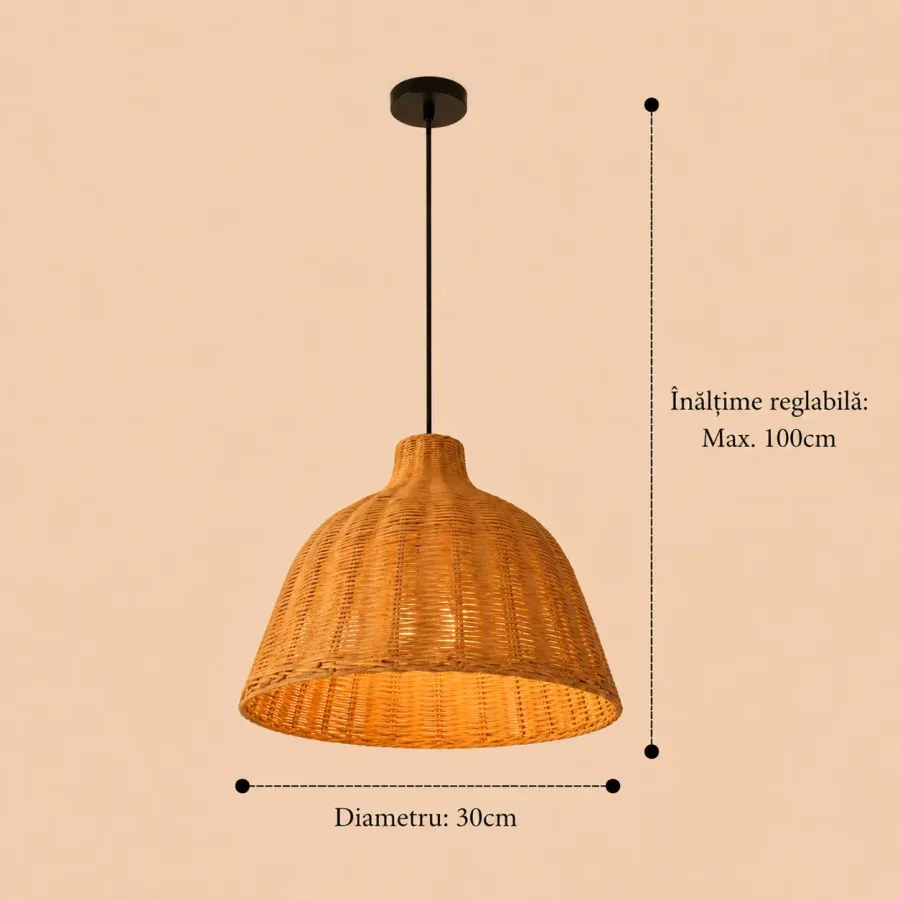 Skara-pendul din lemn Diam.30cm