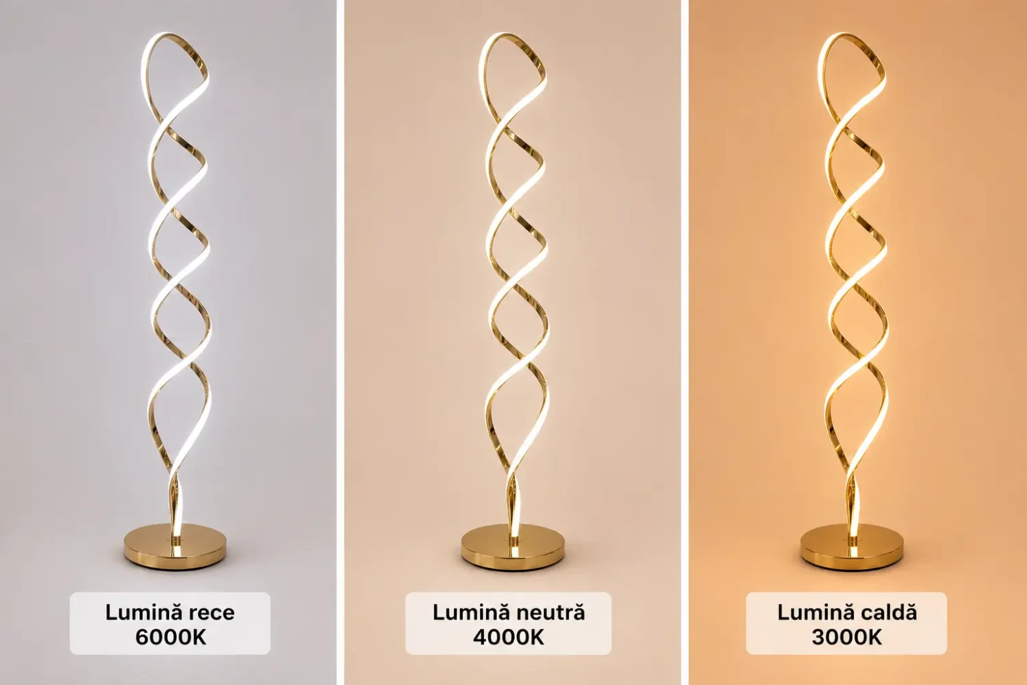 Noren-lampadar led auriu 150cm