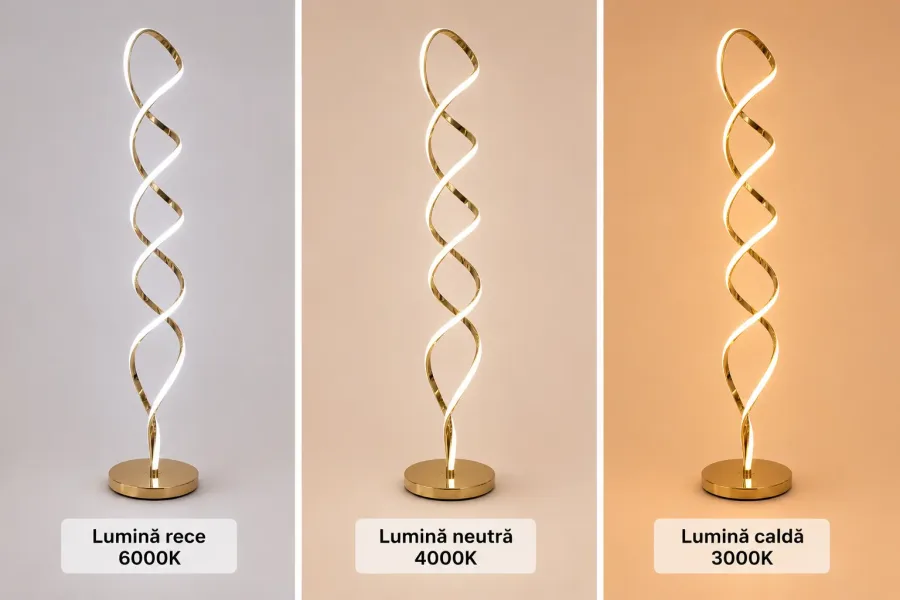 Noren-lampadar led auriu 150cm