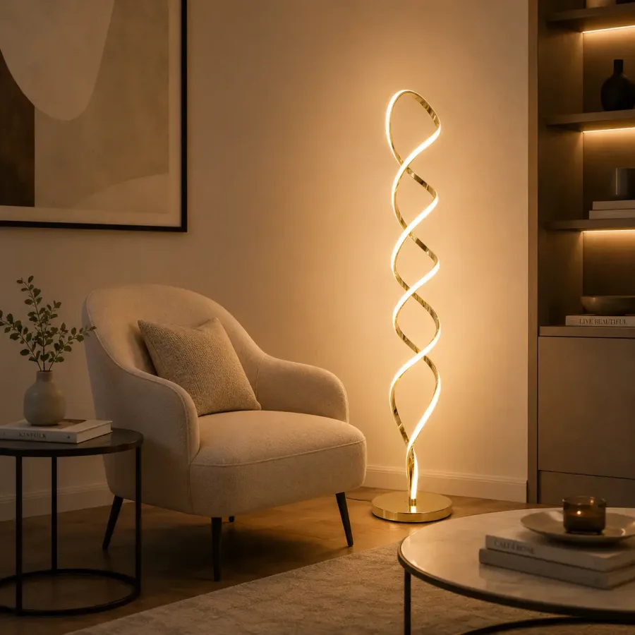 Noren-lampadar led auriu 150cm