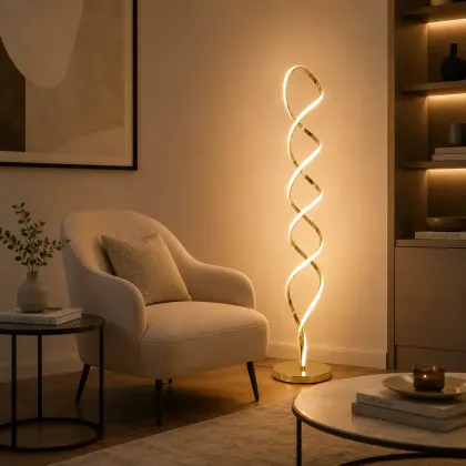 Noren-lampadar led auriu 150cm