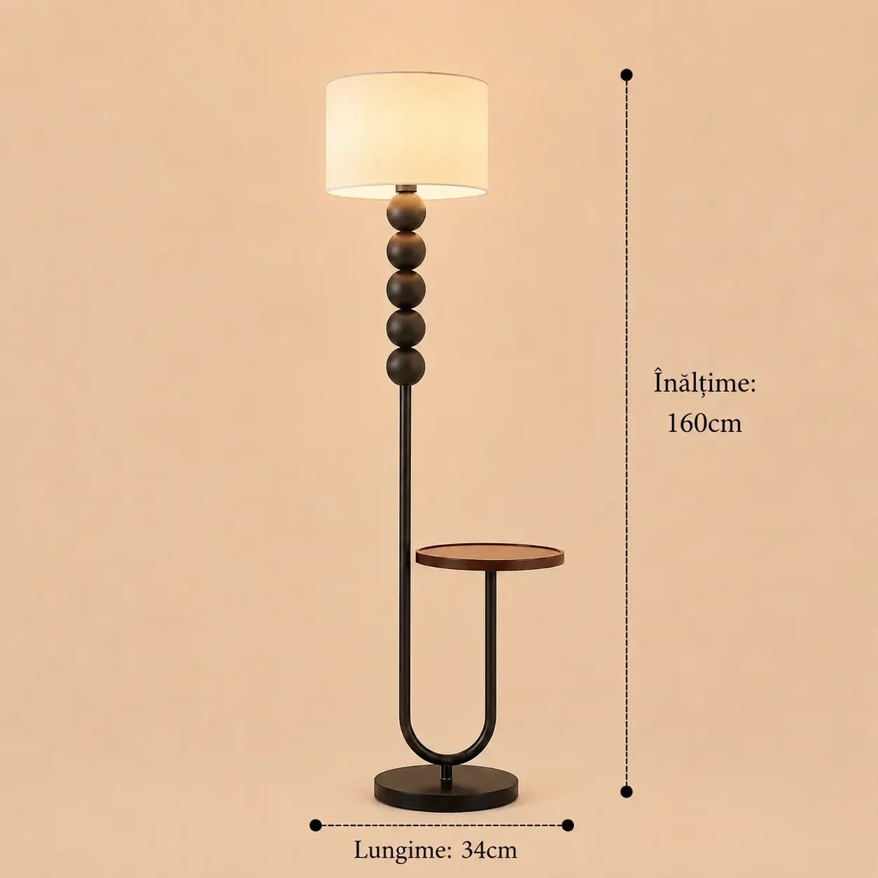 Sylva-lampadar cu masuta de cafea 160cm