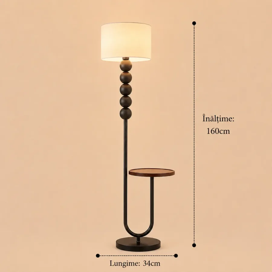 Sylva-lampadar cu masuta de cafea 160cm
