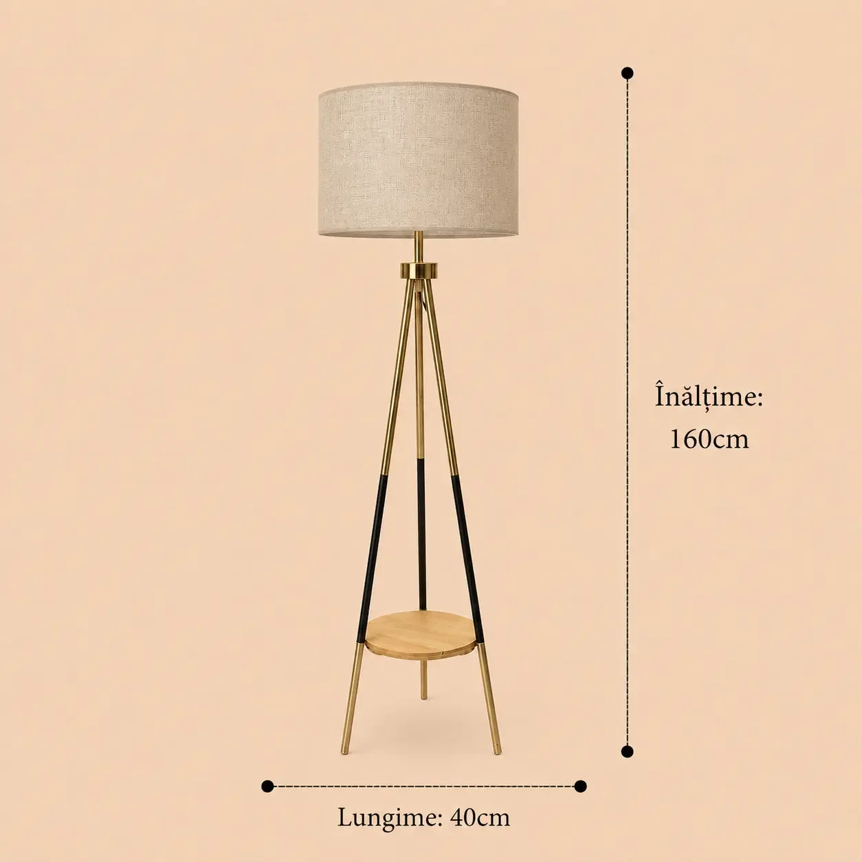 Norda-lampadar cu masuta 160cm