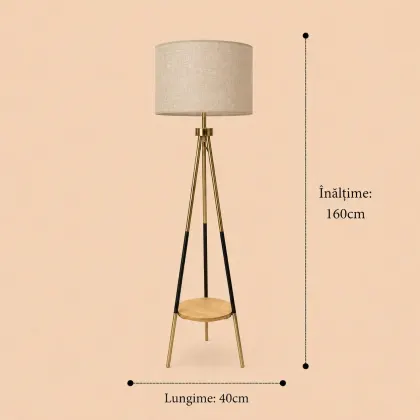 Norda-lampadar cu masuta 160cm