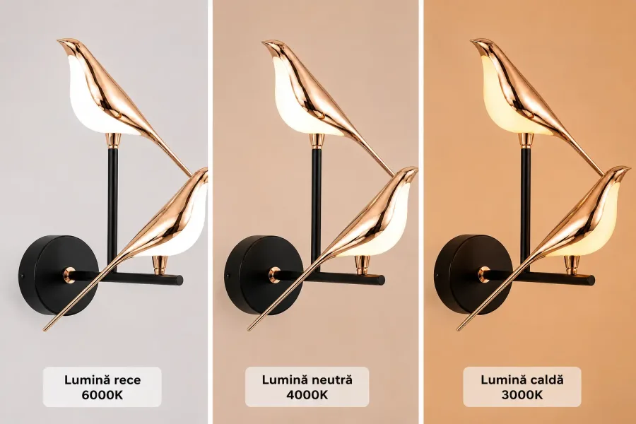 Bird-aplica led 2 pasari