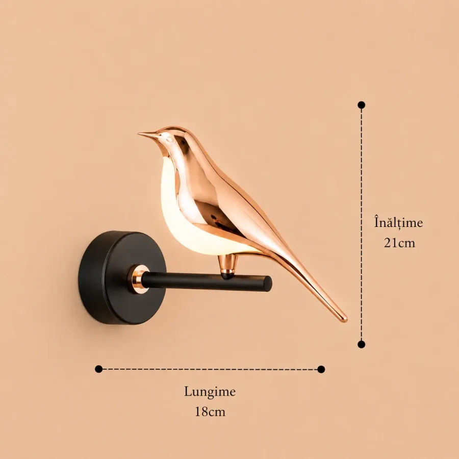 Bird-aplica led 1 pasare