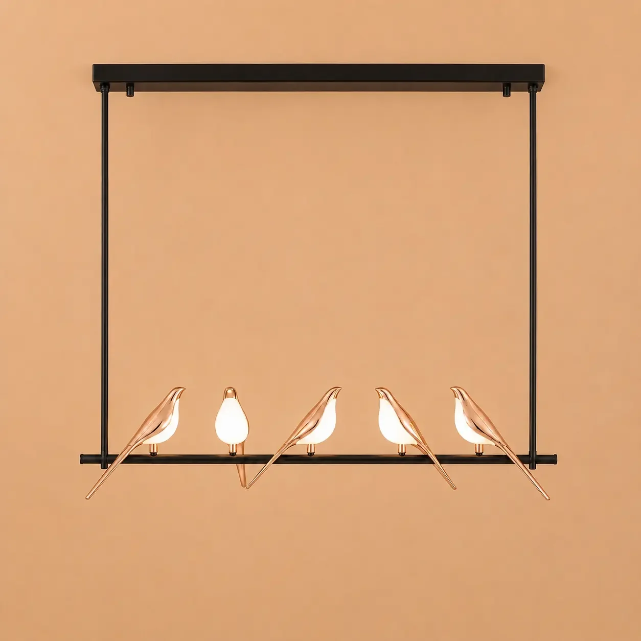 Bird-lustra led 5 pasari