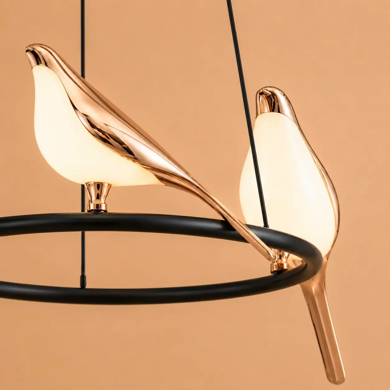 Bird-lustra led 6 pasari reglabila