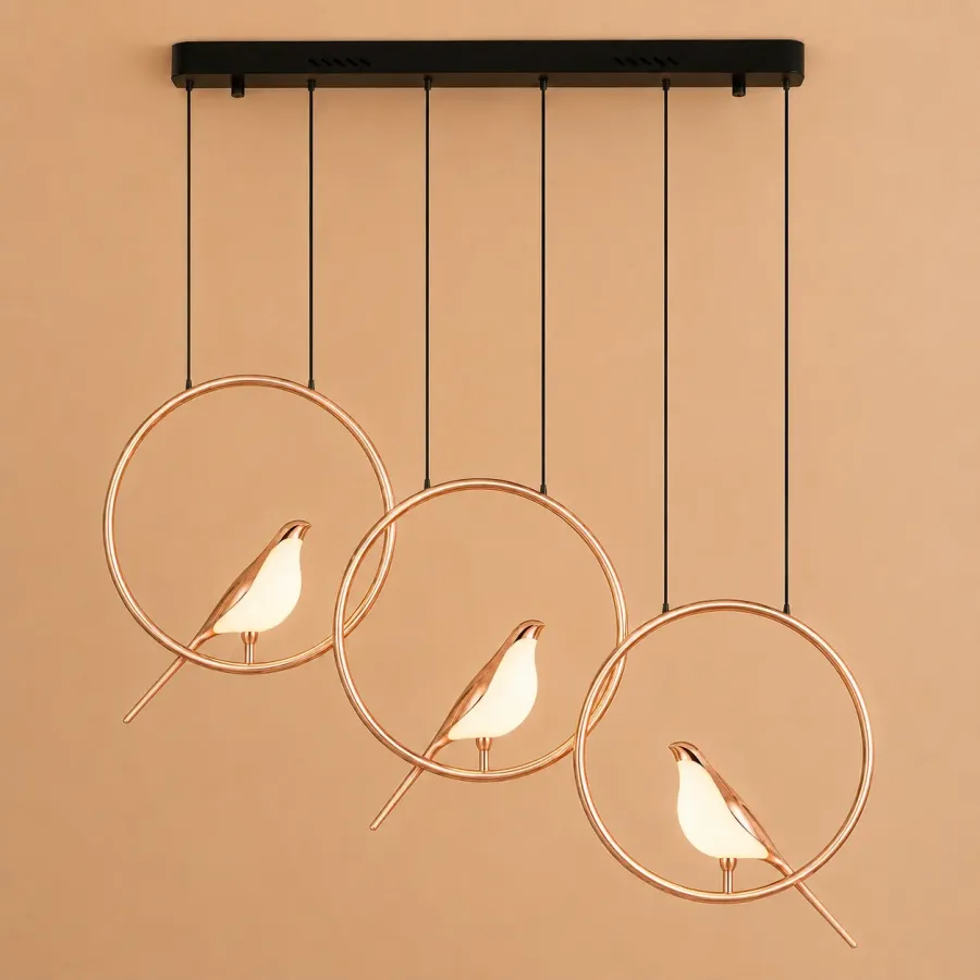 Bird-lustra led 3 pasari reglabila