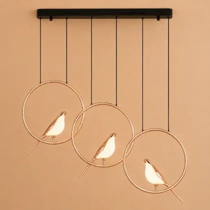 Bird-lustra led 3 pasari reglabila