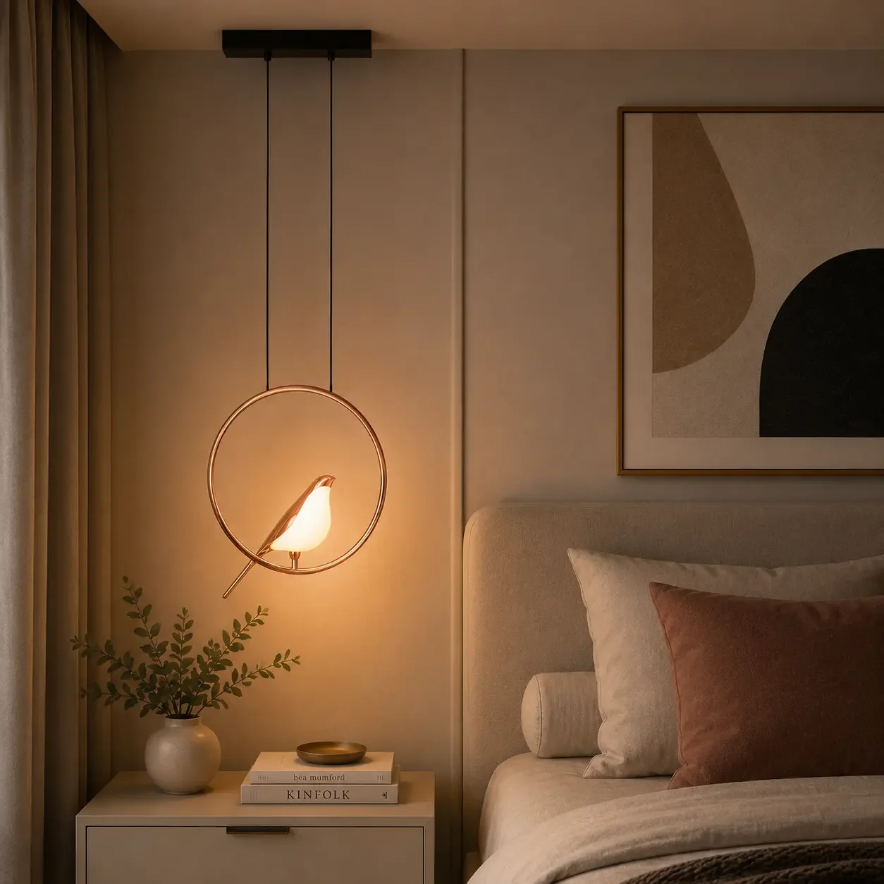 Bird-pendul led 1 pasare reglabila