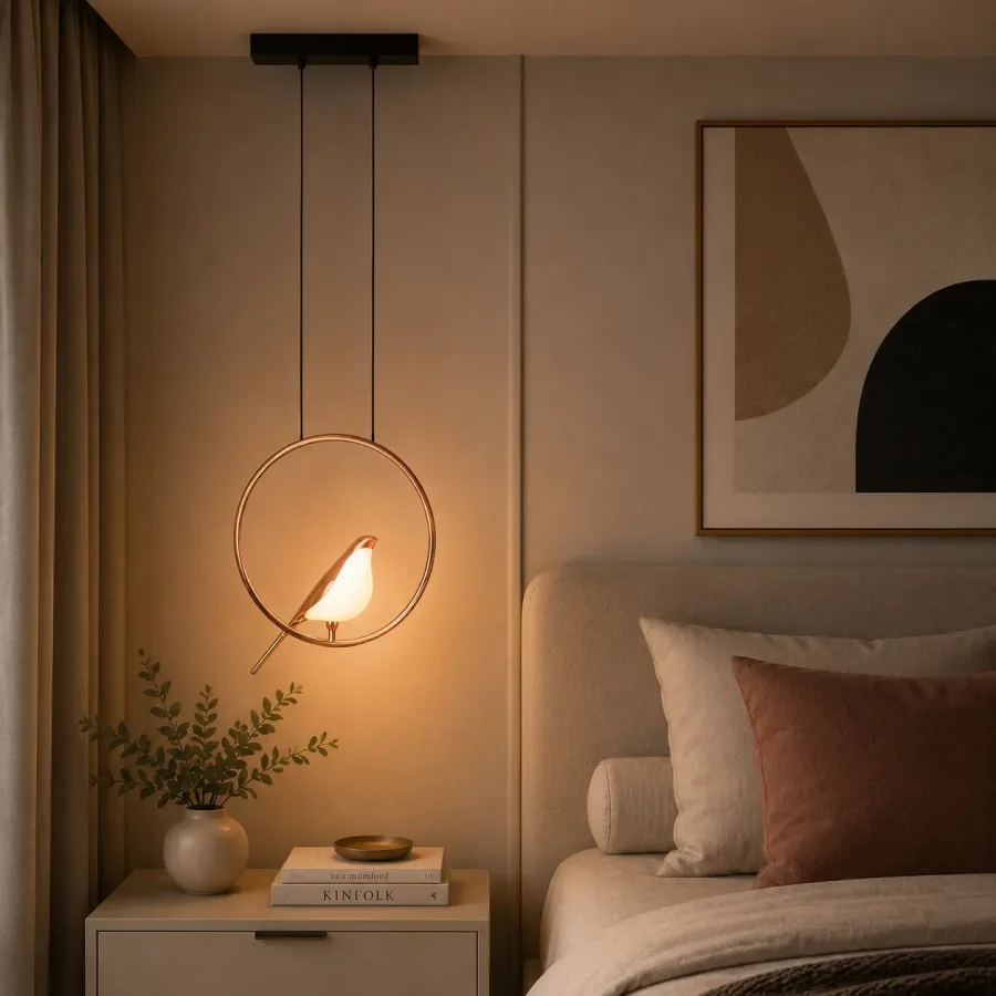 Bird-pendul led 1 pasare reglabila