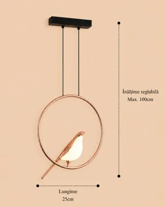 Bird-pendul led 1 pasare reglabila