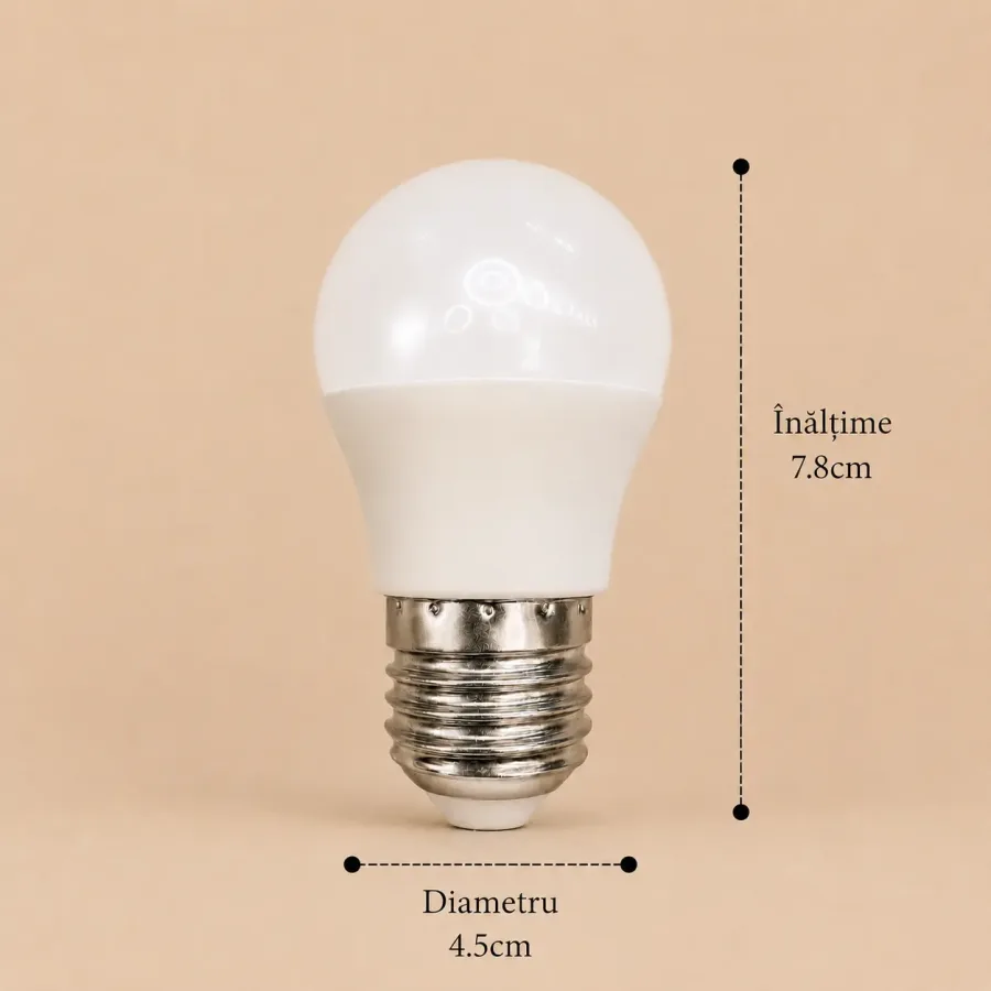 Bec Led Sferic 8W E27 model G45