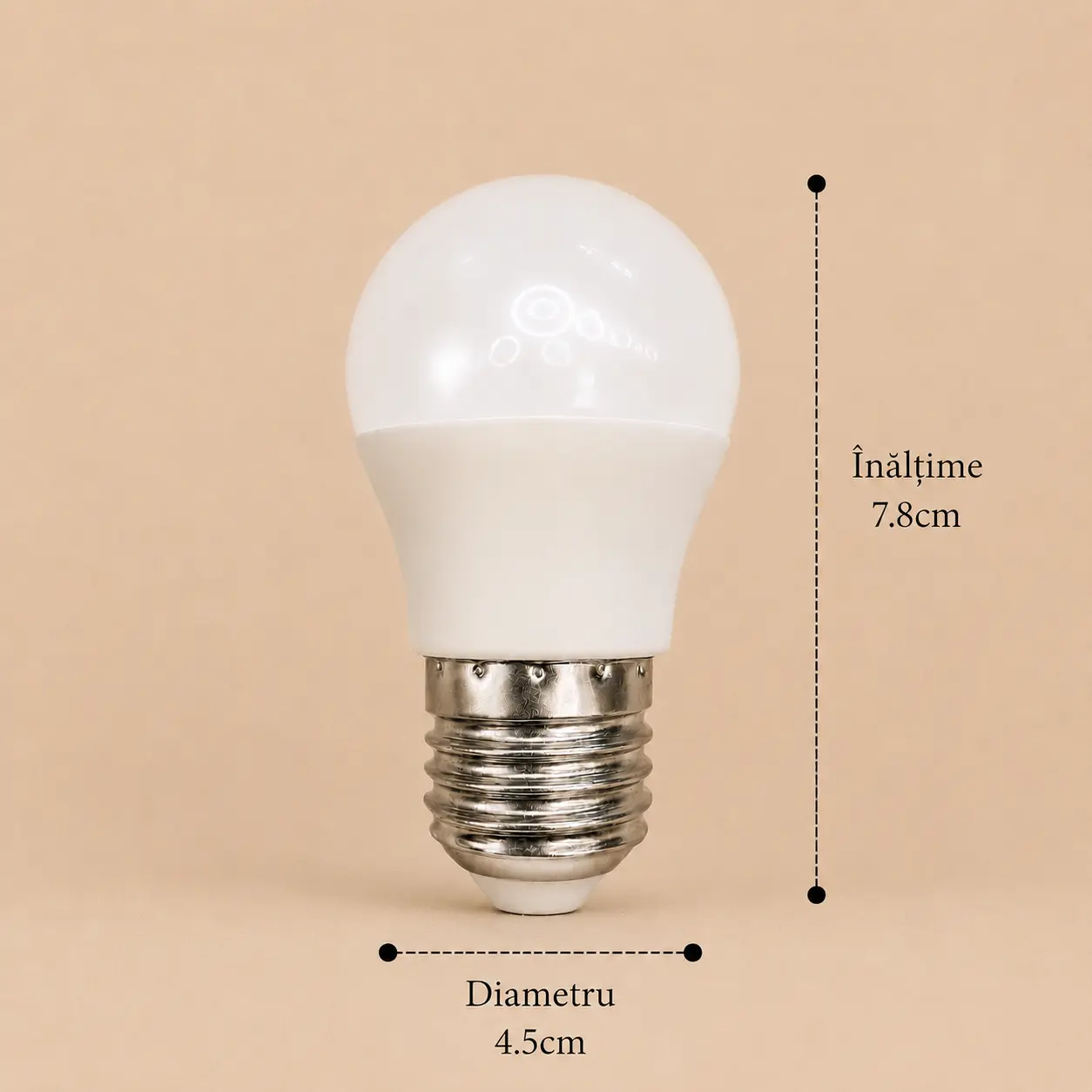 Bec Led Sferic 8W E27 model G45