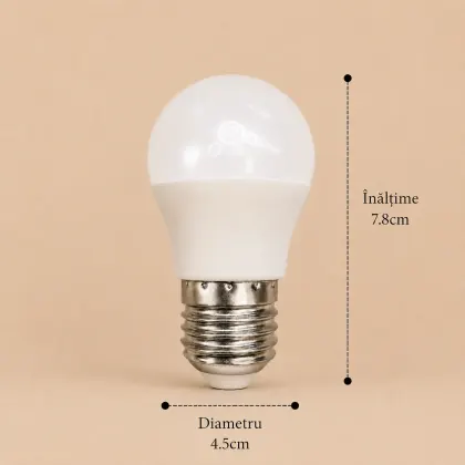 Bec Led Sferic 8W E27 model G45