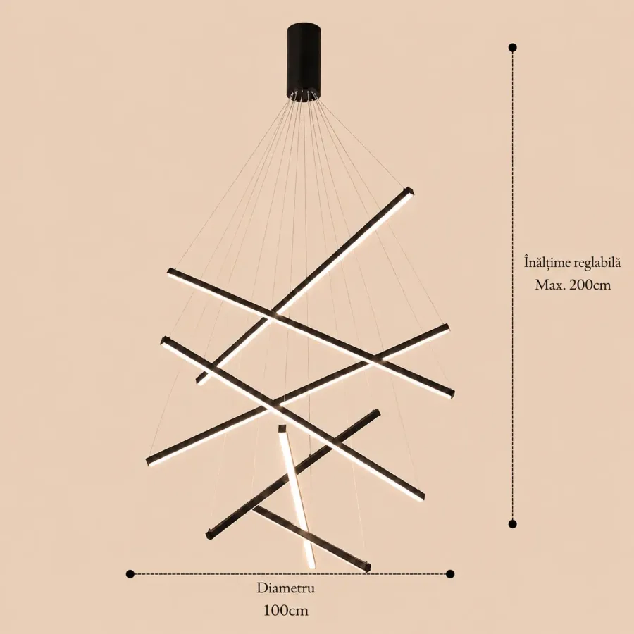 Zergo-Lustra led minimalista casa scarii