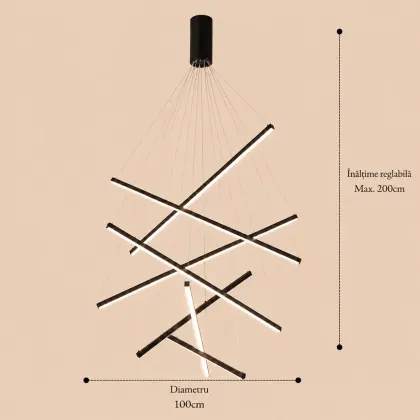 Zergo-Lustra led minimalista casa scarii
