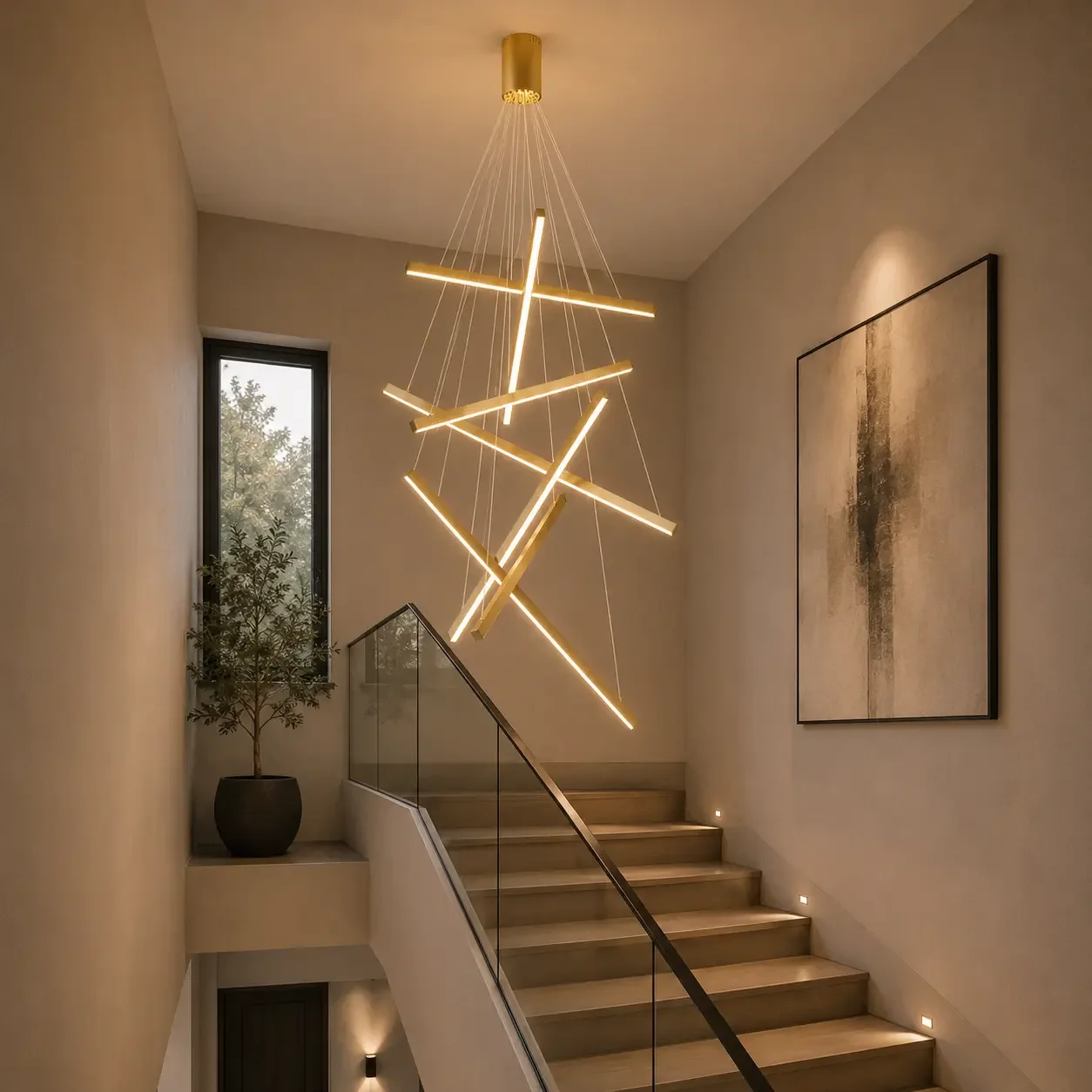 Zergo-Lustra led minimalista casa scarii