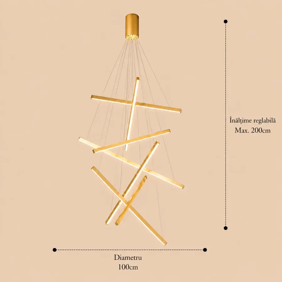 Zergo-Lustra led minimalista casa scarii