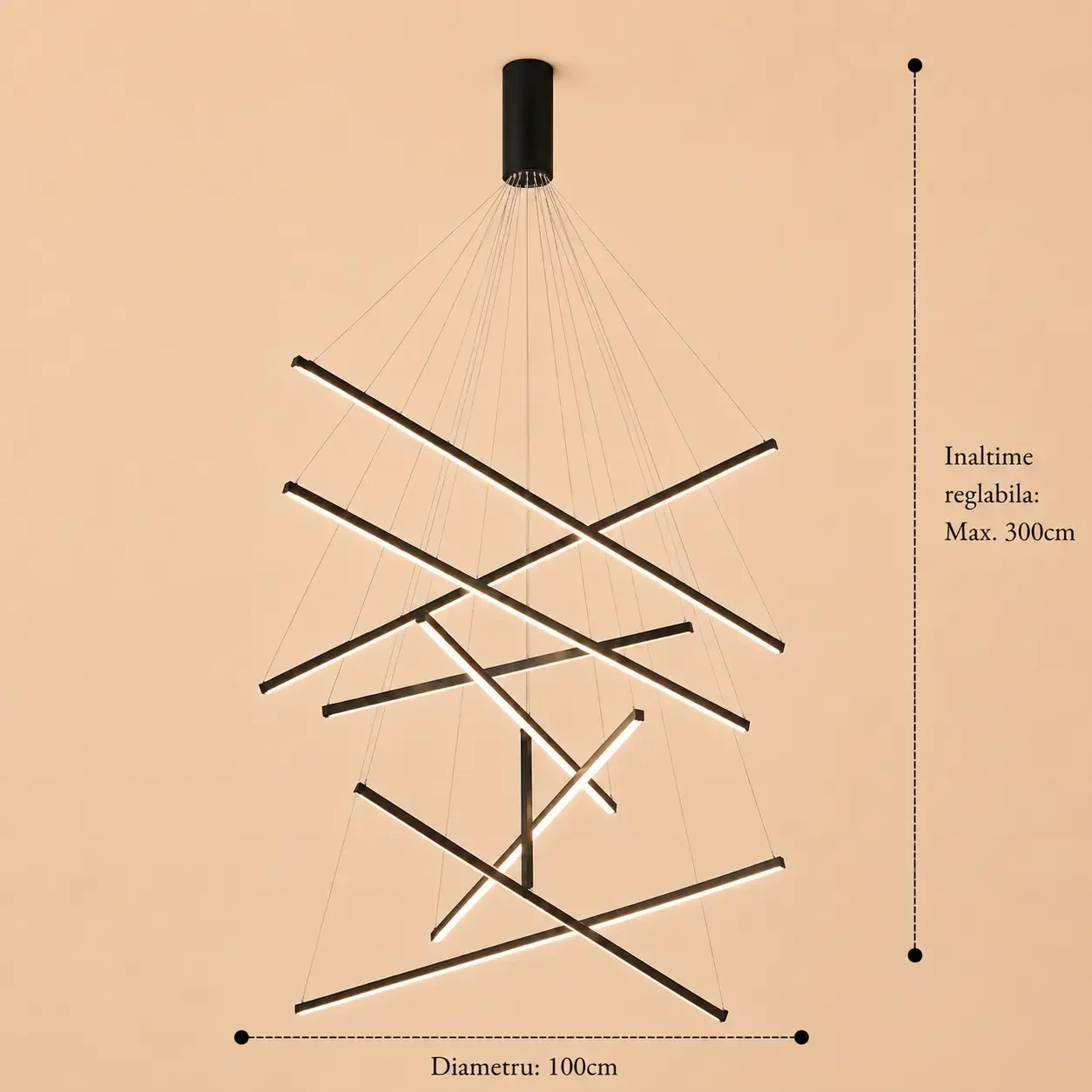Zergo-Lustra led minimalista casa scarii