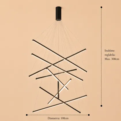 Zergo-Lustra led minimalista casa scarii