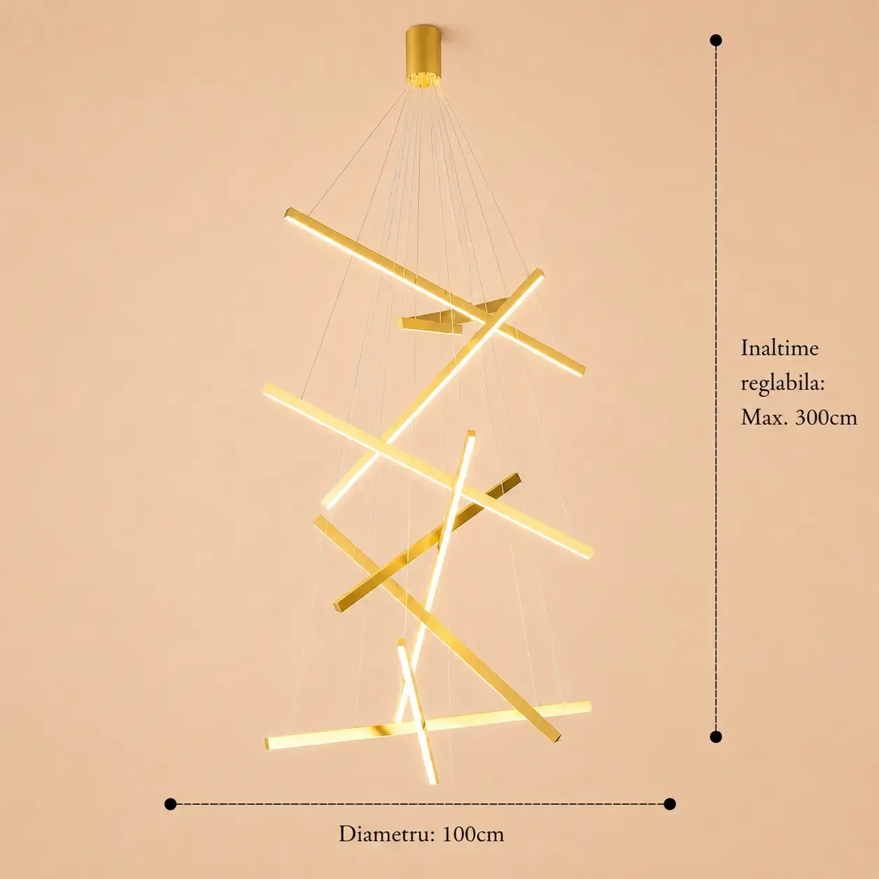 Zergo-Lustra led minimalista casa scarii