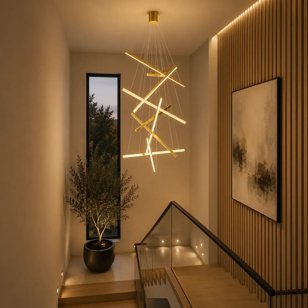 Zergo-Lustra led minimalista casa scarii