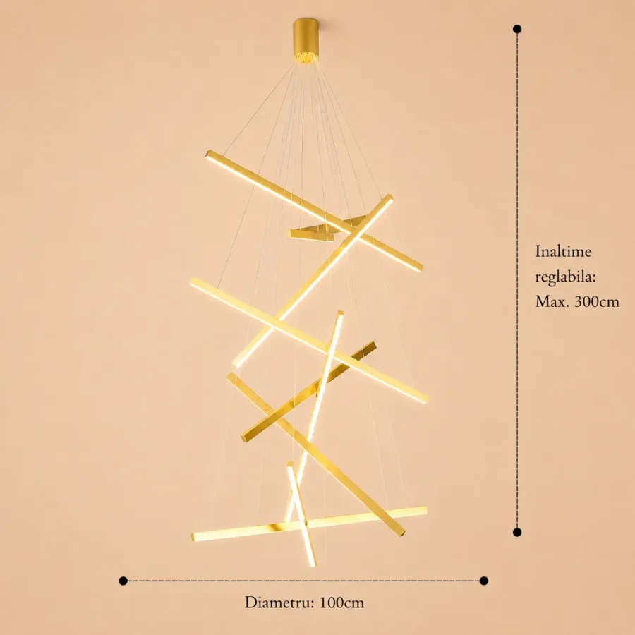 Zergo-Lustra led minimalista casa scarii