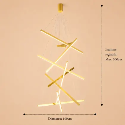 Zergo-Lustra led minimalista casa scarii