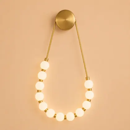 Aural-aplica led cu globuri albe
