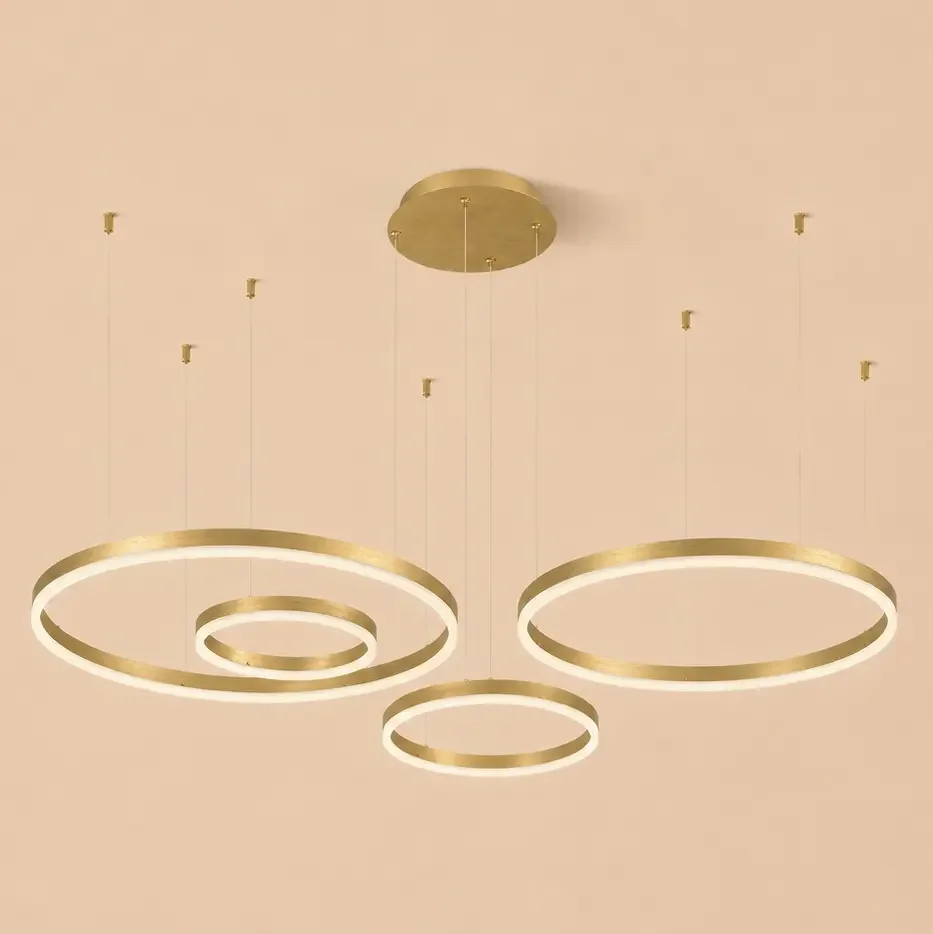 Vega-Lustra led minimalista cu cercuri reglabile