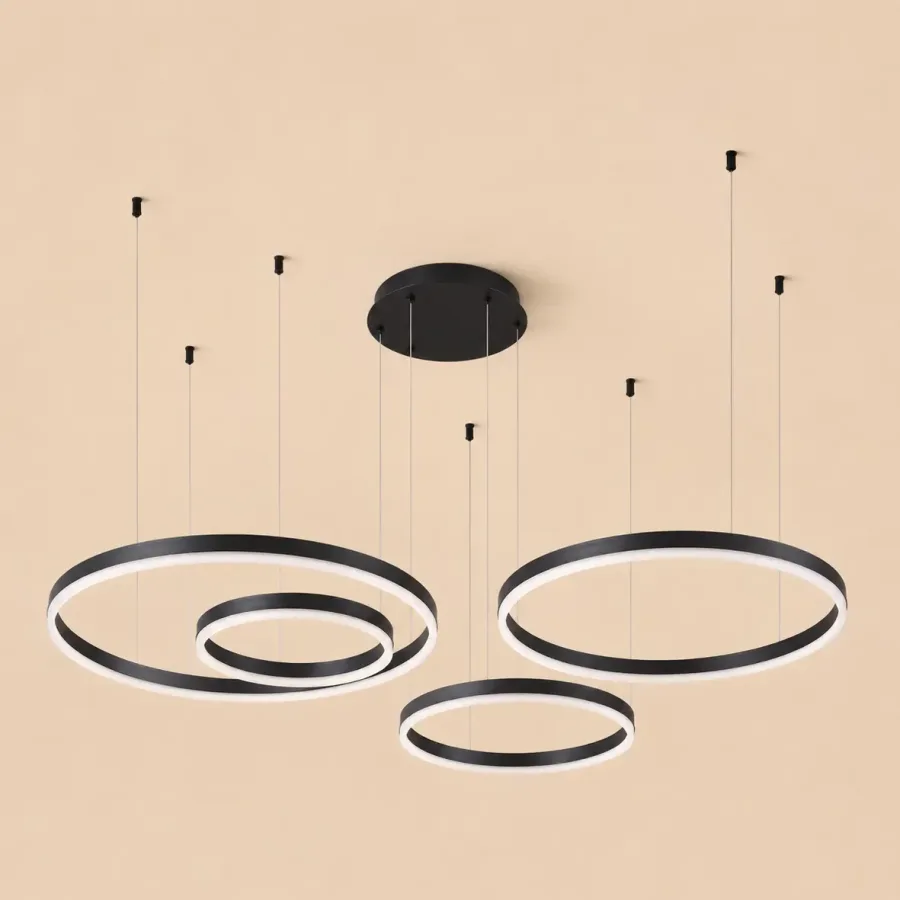 Vega-Lustra led minimalista cu cercuri reglabile