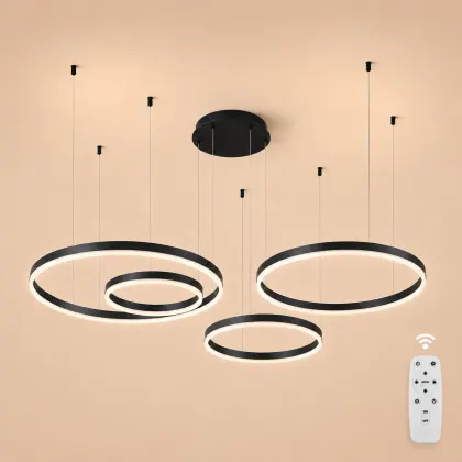 Vega-Lustra led minimalista cu cercuri reglabile