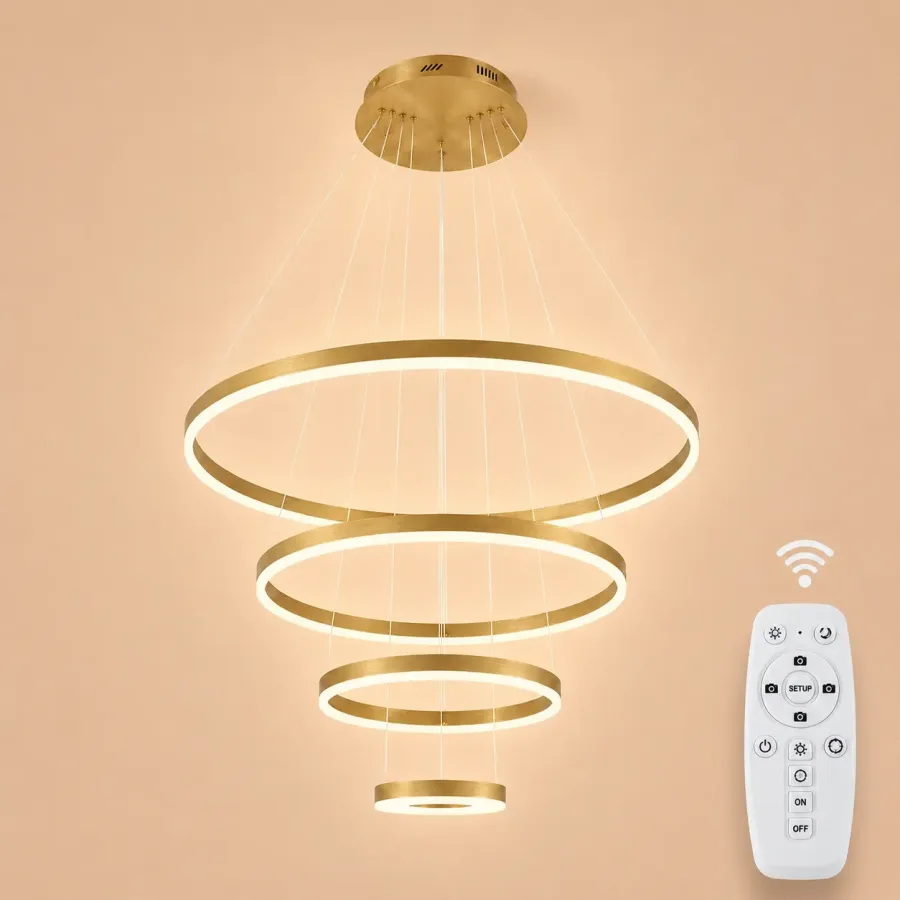 Vega-Lustra led minimalista cu cercuri reglabile