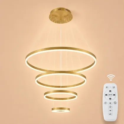 Vega-Lustra led minimalista cu cercuri reglabile