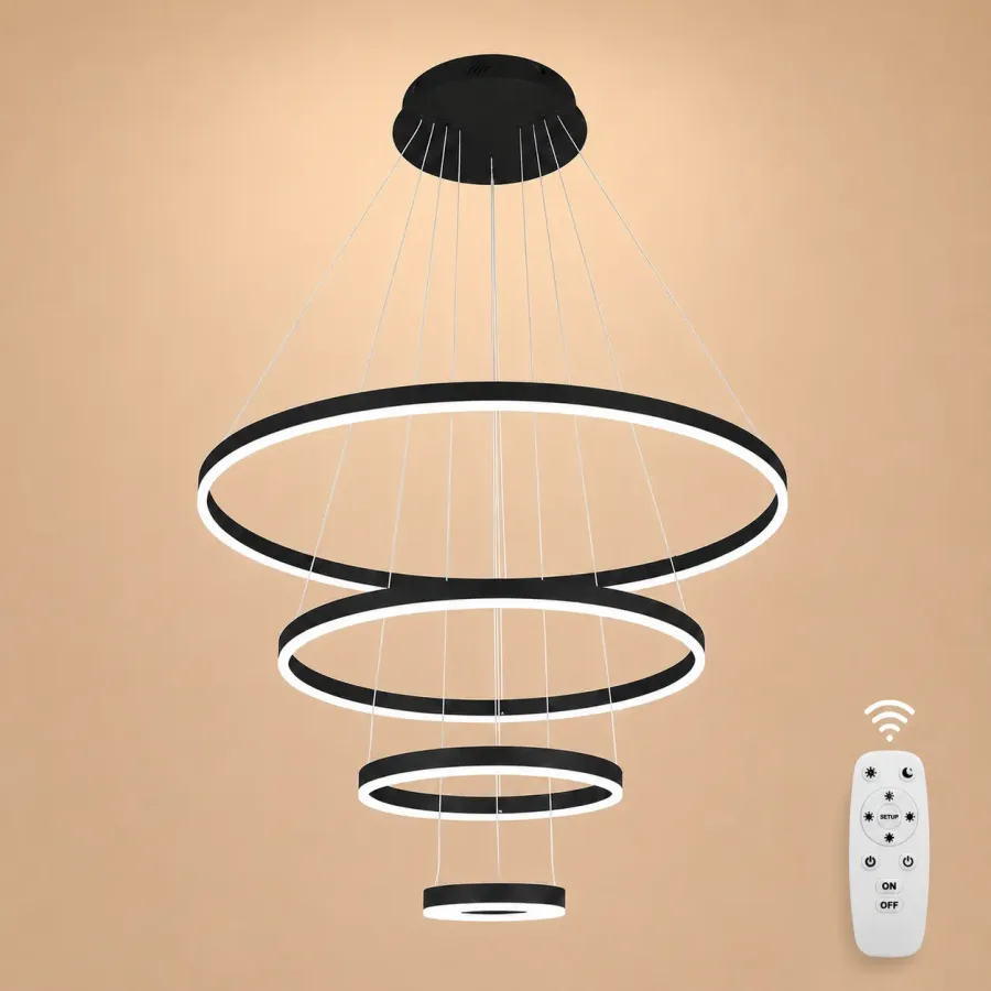 Vega-Lustra led minimalista cu cercuri reglabile