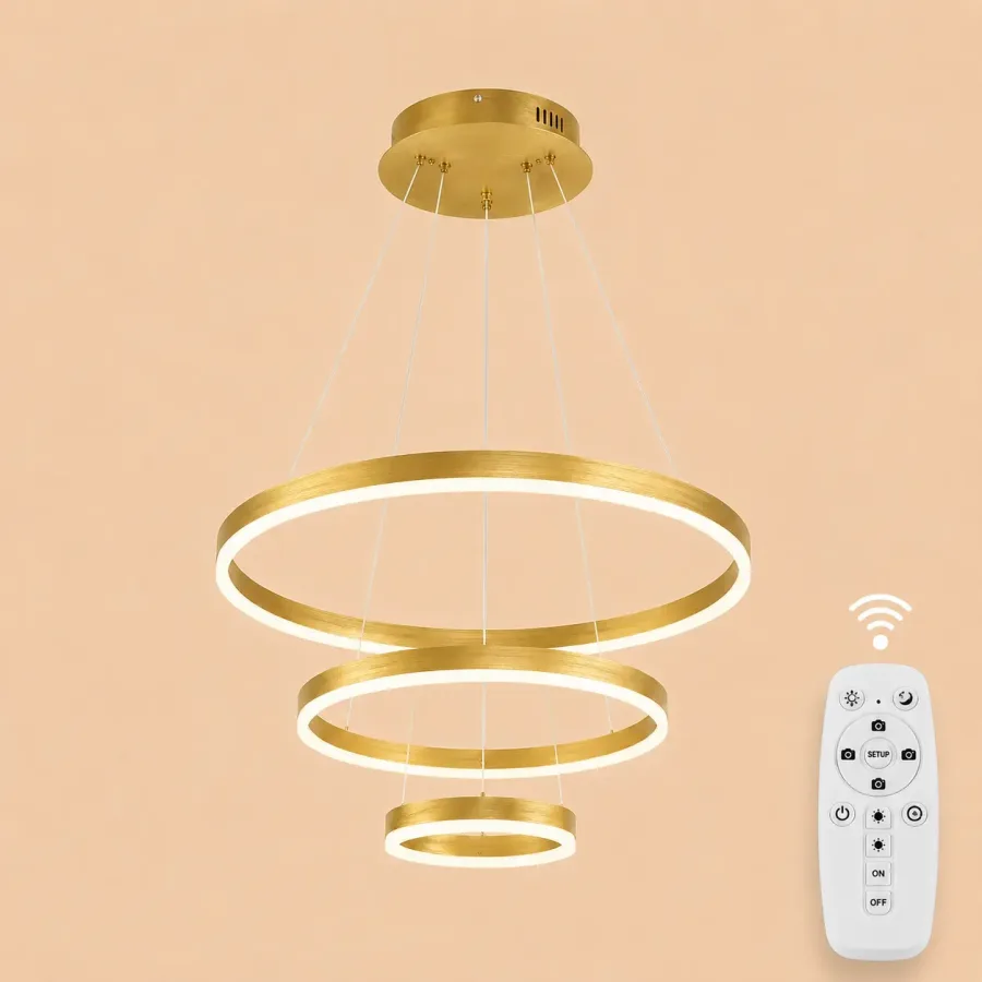 Vega-Lustra led minimalista cu cercuri reglabile
