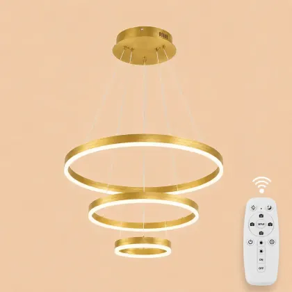 Vega-Lustra led minimalista cu cercuri reglabile