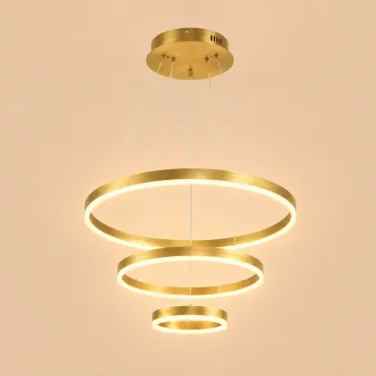 Vega-Lustra led minimalista cu cercuri reglabile