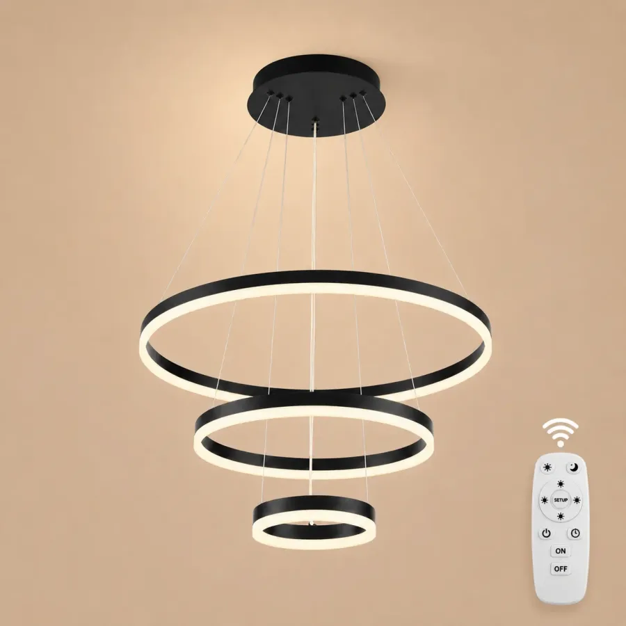 Vega-Lustra led minimalista cu cercuri reglabile