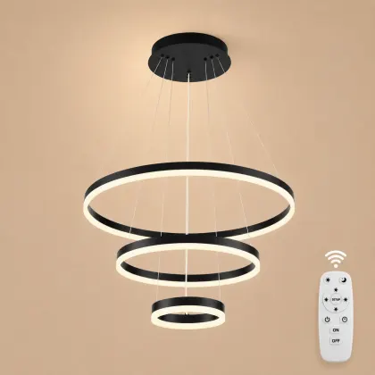 Vega-Lustra led minimalista cu cercuri reglabile